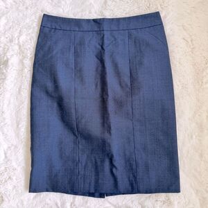Ann Taylor Pencil Skirt 0P - Navy Blue